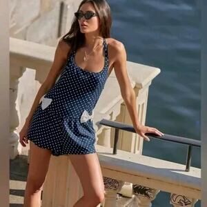 Free People High Strung Romper NWOT Classic Combo Size LARGE Nwts